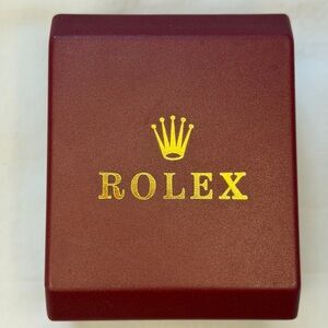 Rare Vintage Rolex Red  Watch Box Presentation Case Luxury